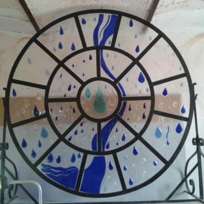 Occulus pluie, atelier vitrail toucouleur